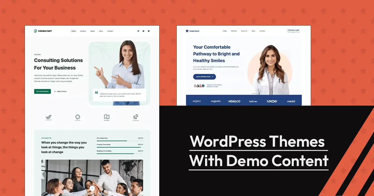 Free WordPress Themes With Demo Content (Templates)