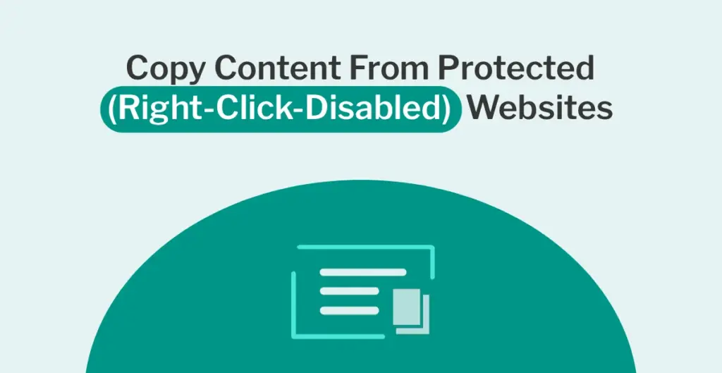 Copy Text From Protected Website