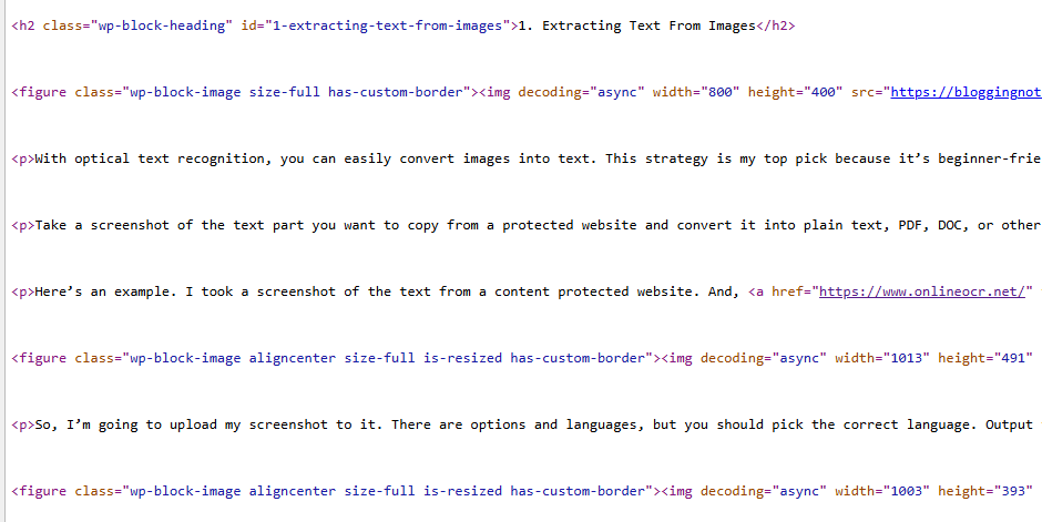 Viewing the source code of a webpage using Chrome