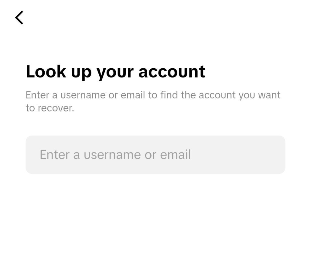 Search TikTok Username