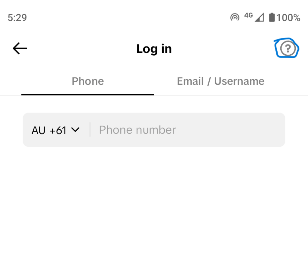 TikTok help section