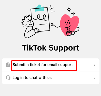 TikTok support