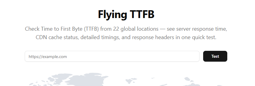 Flying TTFB