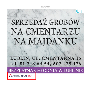 OptAd360 ad example